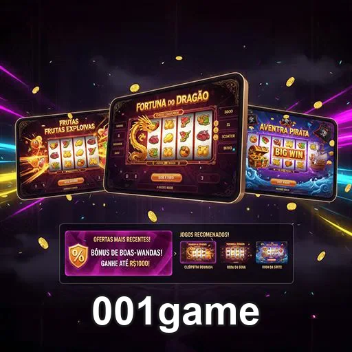 Página inicial do 001game mostrando jogos e novidades em games no site 001game.